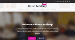 Desktop Screenshot of huronacademy.org